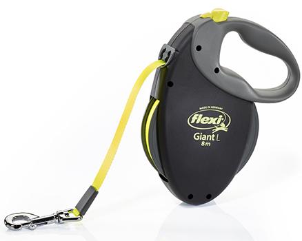 Поводок рулетка Флекси Гигант L, ременная 8м, для собак весом вес до 50 кг